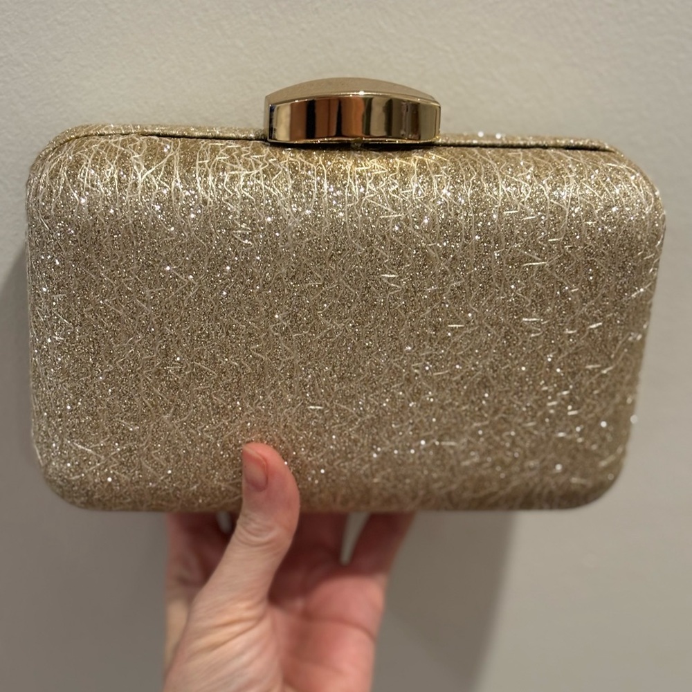 Elegant Gold Clutch- Nordstrom Brand